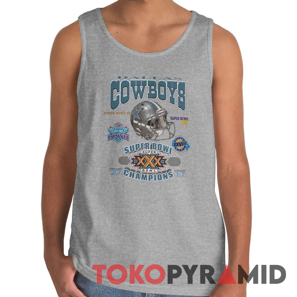 90s NFL Dallas Cowboys Super Bowl Champions Logo Tank Top 90s NFL Dallas Cowboys Super Bowl Champions Logo Tank Top