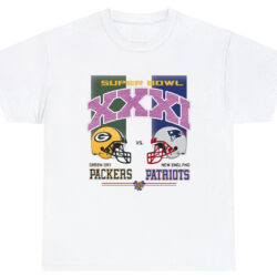 90s Packers vs Patriots Super Bowl XXXI NFL T-shirt 5 90s Packers Vs Patriots Super Bowl Xxxi Nfl T shirt
