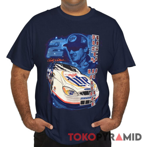 90s Rusty Wallace Miller Lite T shirt Ford Taurus Nascar Racing T Shirt