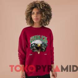 90's Philadelphia Eagles T-shirt 3 90s Salem Sportswear Philadelphia Eagles T shirt Red Sweatshirt