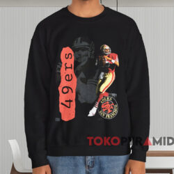 90s San Francisco 49ers Joe Montana T-shirt 4 90s San Francisco 49ers Joe Montana T shirt Black Sweatshirt