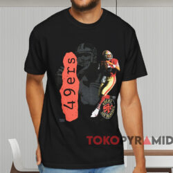 90s San Francisco 49ers Joe Montana T shirt Black T shirt