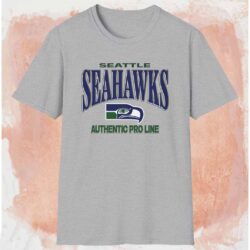 90s Seattle Seahawks Authentic Pro Line Shirt Grey T shirt