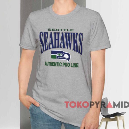 90s Seattle Seahawks Authentic Pro Line Shirt Grey T shirt