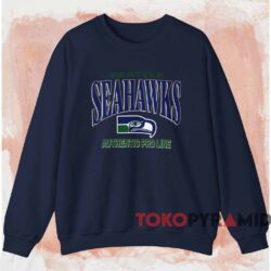 90s Seattle Seahawks Authentic Pro Line Shirt Navy Sweatshirt