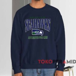 90s Seattle Seahawks Authentic Pro Line Shirt Navy Sweatshirt