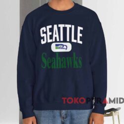 90s Seattle Seahawks Logo Football Shirt 4 90s Seattle Seahawks Logo Football Shirt Navy Sweatshirt