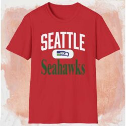 90s Seattle Seahawks Logo Football Shirt Red T shirt