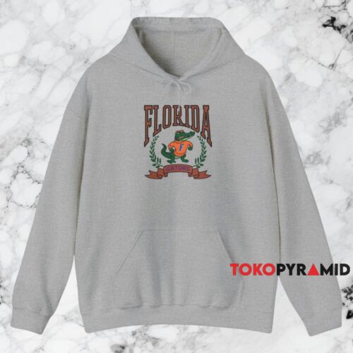 90s University Of Florida Gators Shirt Grey Hoodie