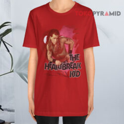90s Vintage 1995 Shawn Michaels The Heartbreak Kid Wwf Signatures Red T shirt