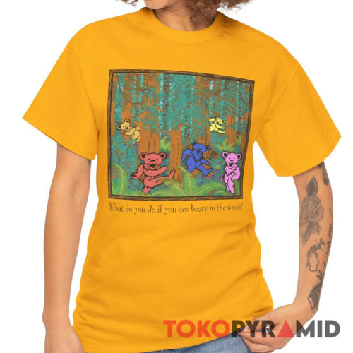 90s Vintage 1998 Grateful Dead Bears In The Woods Rare T Shirt 90s Vintage 1998 Grateful Dead Bears In The Woods Rare T Shirt