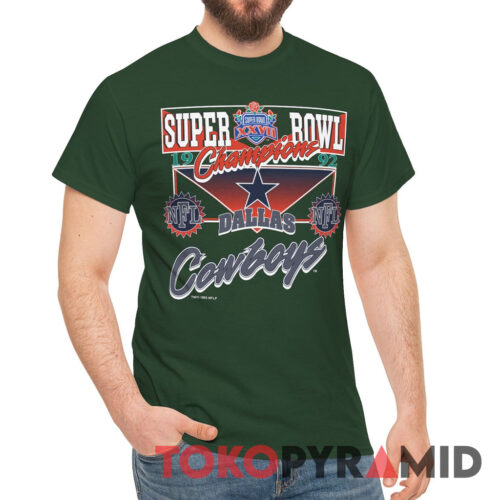 90s Vintage Dallas Cowboys 1992 Super Bowl Champions XXVII NFL Shirt
