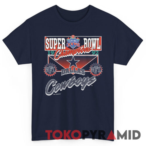 90s Vintage Dallas Cowboys 1992 Super Bowl Champions XXVII NFL Tee