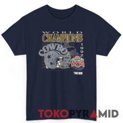 90s Vintage Dallas Cowboys 1992 Super Bowl World Champions XXVII Rare Tee