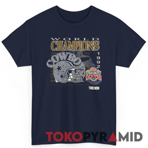 90s Vintage Dallas Cowboys 1992 Super Bowl World Champions XXVII Rare Tee 90s Vintage Dallas Cowboys 1992 Super Bowl World Champions XXVII Rare Tee
