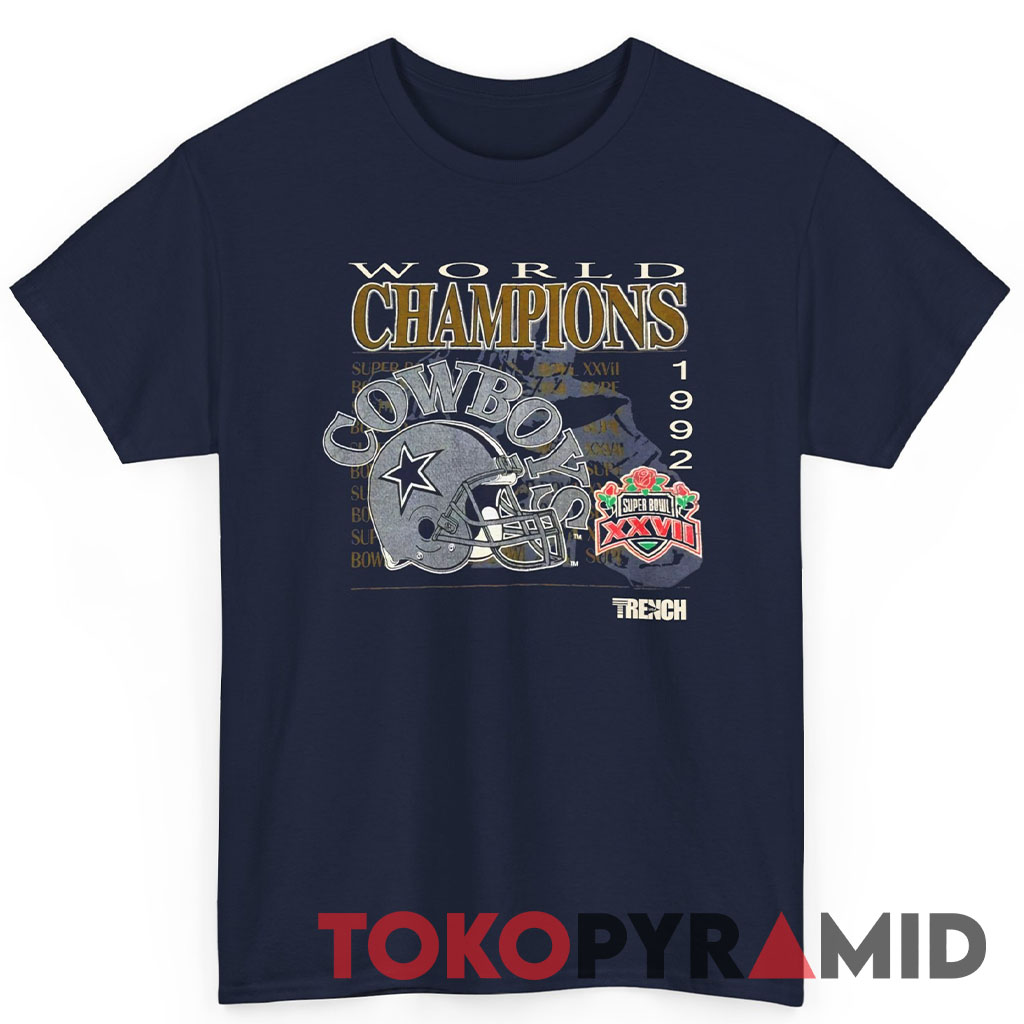 90s Vintage Dallas Cowboys 1992 Super Bowl World Champions XXVII Rare Tee 90s Vintage Dallas Cowboys 1992 Super Bowl World Champions XXVII Rare Tee