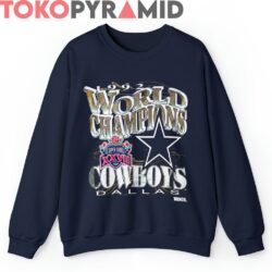 90s Vintage Dallas Cowboys 1992 Super Bowl XXVII World Champions Retro Style Rare Tee 2 90s Vintage Dallas Cowboys 1992 Super Bowl XXVII World Champions Retro Style Navy Sweatshirt
