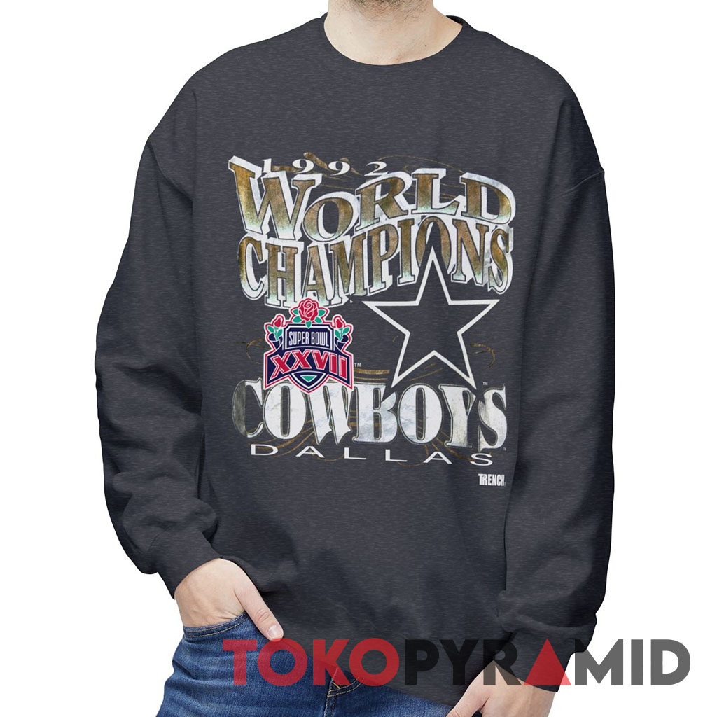 90s Vintage Dallas Cowboys 1992 Super Bowl XXVII World Champions Retro Style Rare Sweatshirt 90s Vintage Dallas Cowboys 1992 Super Bowl XXVII World Champions Retro Style Rare Sweatshirt