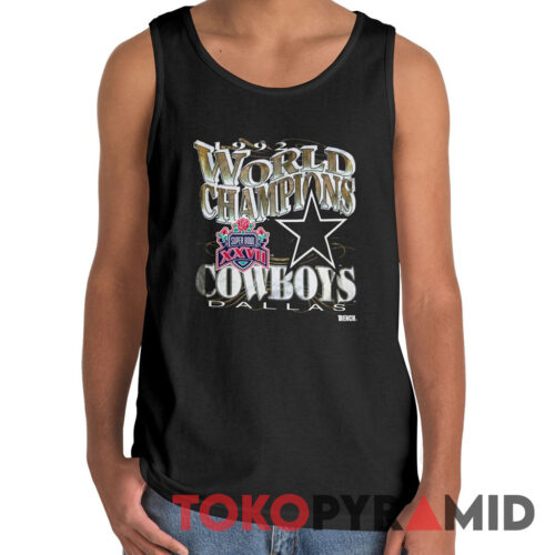 90s Vintage Dallas Cowboys 1992 Super Bowl XXVII World Champions Retro Style Rare Tank Top 90s Vintage Dallas Cowboys 1992 Super Bowl XXVII World Champions Retro Style Rare Tank Top