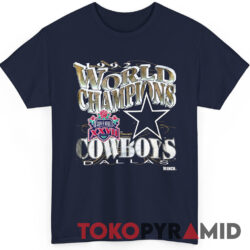 90s Vintage Dallas Cowboys 1992 Super Bowl XXVII World Champions Retro Style Rare Tee