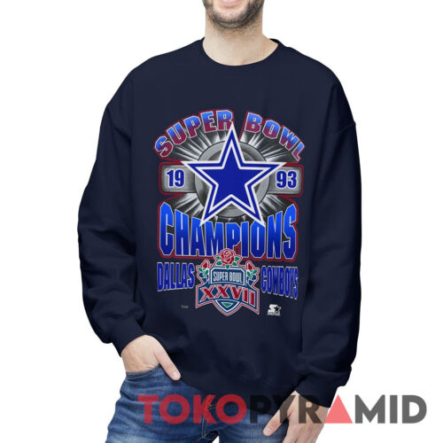 90s Vintage Dallas Cowboys 1993 Super Bowl XXVII Big Logo Rare Sweatshirt