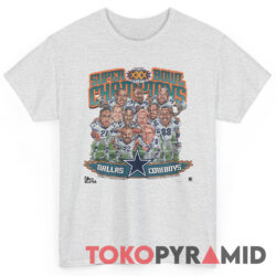 90s Vintage Dallas Cowboys Caricature 1996 Super Bowl XXX Champions Rare Tee