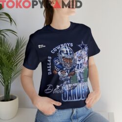 90s Vintage Dallas Cowboys Deion Sanders Caricature Funny Rare Tee 2 90s Vintage Dallas Cowboys Deion Sanders Caricature Funny Navy Tee