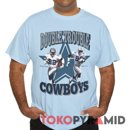 90s Vintage Dallas Cowboys Emmitt Smith Michael Irvin 1992 Double Trouble Rare Shirt 90s Vintage Dallas Cowboys Emmitt Smith Michael Irvin 1992 Double Trouble Rare Shirt