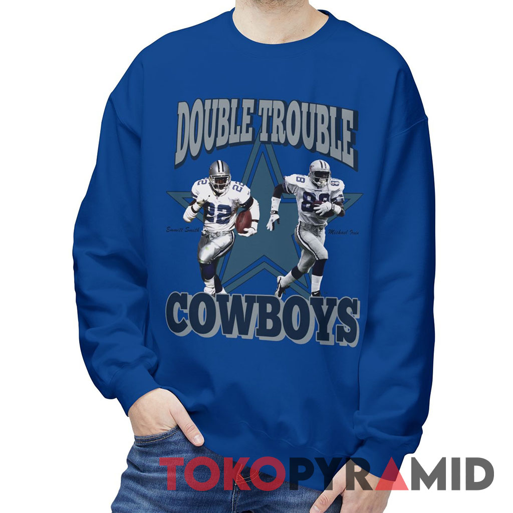 90s Vintage Dallas Cowboys Emmitt Smith Michael Irvin 1992 Double Trouble Rare Sweatshirt 90s Vintage Dallas Cowboys Emmitt Smith Michael Irvin 1992 Double Trouble Rare Sweatshirt