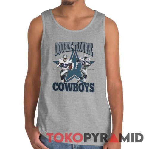 90s Vintage Dallas Cowboys Emmitt Smith Michael Irvin 1992 Double Trouble Rare Tank Top 90s Vintage Dallas Cowboys Emmitt Smith Michael Irvin 1992 Double Trouble Rare Tank Top