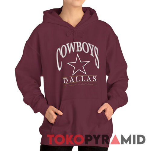 90s Vintage Dallas Cowboys Logo National Football League Rare Hoodie