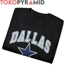 90s Vintage Dallas Cowboys Logo Star Unique Black Tee