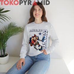 90s Vintage Dallas Cowboys Looney Tunes Taz 1997 Rare Tee 3 90s Vintage Dallas Cowboys Looney Tunes Taz 1997 Rare Grey Long Sleeve