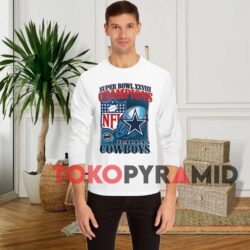 90s Vintage Dallas Cowboys 1994 Super Bowl XXVIII Champions NFL 4 90s Vintage Dallas Cowboys NFL 1994 Super Bowl XXVIII Champions White Long Sleeve