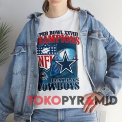 90s Vintage Dallas Cowboys 1994 Super Bowl XXVIII Champions NFL 2 90s Vintage Dallas Cowboys NFL 1994 Super Bowl XXVIII Champions White T shirt