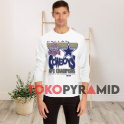Dallas Cowboys Super Bowl XXVII 1993 Pasadena Rose Bowl T-shirt 4 90s Vintage Dallas Cowboys Super Bowl XXVII 1993 Pasadena Rose Bowl NFC Champions White Long Sleeve