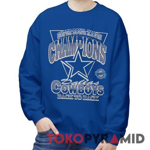 90s Vintage Dallas Cowboys Super Bowl XXVIII Champions Back To Back Unique Sweatshirt 90s Vintage Dallas Cowboys Super Bowl XXVIII Champions Back To Back Unique Sweatshirt