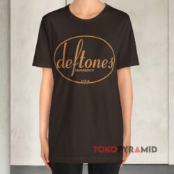 90's Vintage Deftones Sacramento Usa Brown T shirt