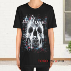 90's Vintage Deftones Skull Black T shirt