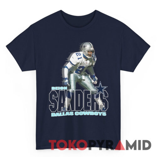90s Vintage Deion Sanders Dallas Cowboys NFL Rare Tee 90s Vintage Deion Sanders Dallas Cowboys NFL Rare Tee