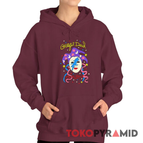 90s Vintage Grateful Dead 1993 Mardi Gras Oakland Coliseum 2 Sided Rare Hoodie