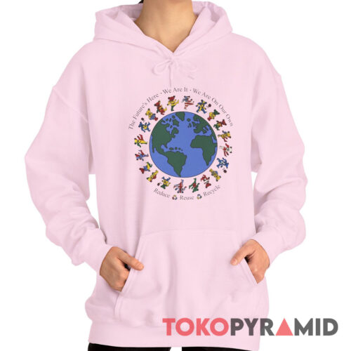 90s Vintage Grateful Dead 1993 Summer Tour Reduce Reuse Recycle 2 Sided Rare Hoodie