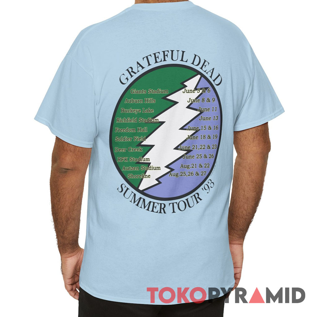 Vintage Grateful Dead 1993 Summer Tour T-Shirt – White – Brand New With Tags – Unisex Gildan 5000