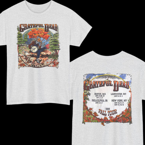 90s Vintage Grateful Dead 1994 Fall Tour Skeleton Playing Banjo 2 Sided Rare Shirt 90s Vintage Grateful Dead 1994 Fall Tour Skeleton Playing Banjo 2 Sided Rare Shirt