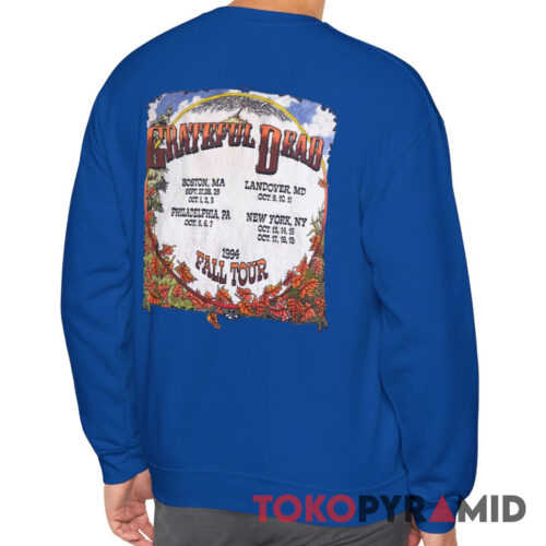 90s Vintage Grateful Dead 1994 Fall Tour Skeleton Playing Banjo 2 Sided Rare Sweatshirt 90s Vintage Grateful Dead 1994 Fall Tour Skeleton Playing Banjo 2 Sided Rare Sweatshirt