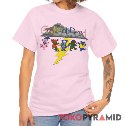 90s Vintage Grateful Dead 1994 North West Tour Rain Skeleton Dancing Bears 2 Sided Rare Shirt Front 90s Vintage Grateful Dead 1994 North West Tour Rain Skeleton Dancing Bears 2 Sided Rare Shirt Front