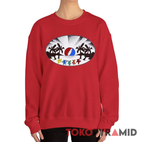 90s Vintage Grateful Dead Dancing Bears Desert Sunset Rare Sweatshirt