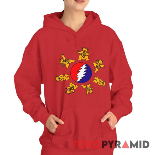 90s Vintage Grateful Dead Dancing Bears Logo Rare Hoodie 90s Vintage Grateful Dead Dancing Bears Logo Rare Hoodie