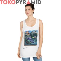 Grateful Dead LL Rain Summer 1996 Fishing Camping Dancing Bears 3 90s Vintage Grateful Dead LL Rain Summer 1996 Fishing Camping Dancing Bears 2 Sided Rare White Tank Top