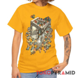 90s Vintage Grateful Dead MC Escher 1993 Dancing Bears Shirt Front